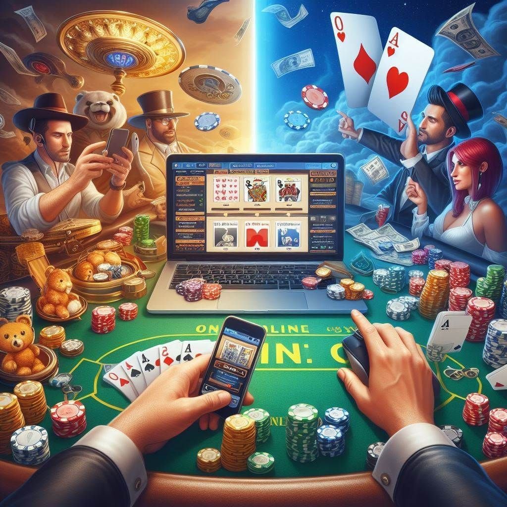 Big Time Gaming interface on mobile showing game library, account balance, and quick-access menu